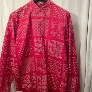 Paisley grid supreme shirt